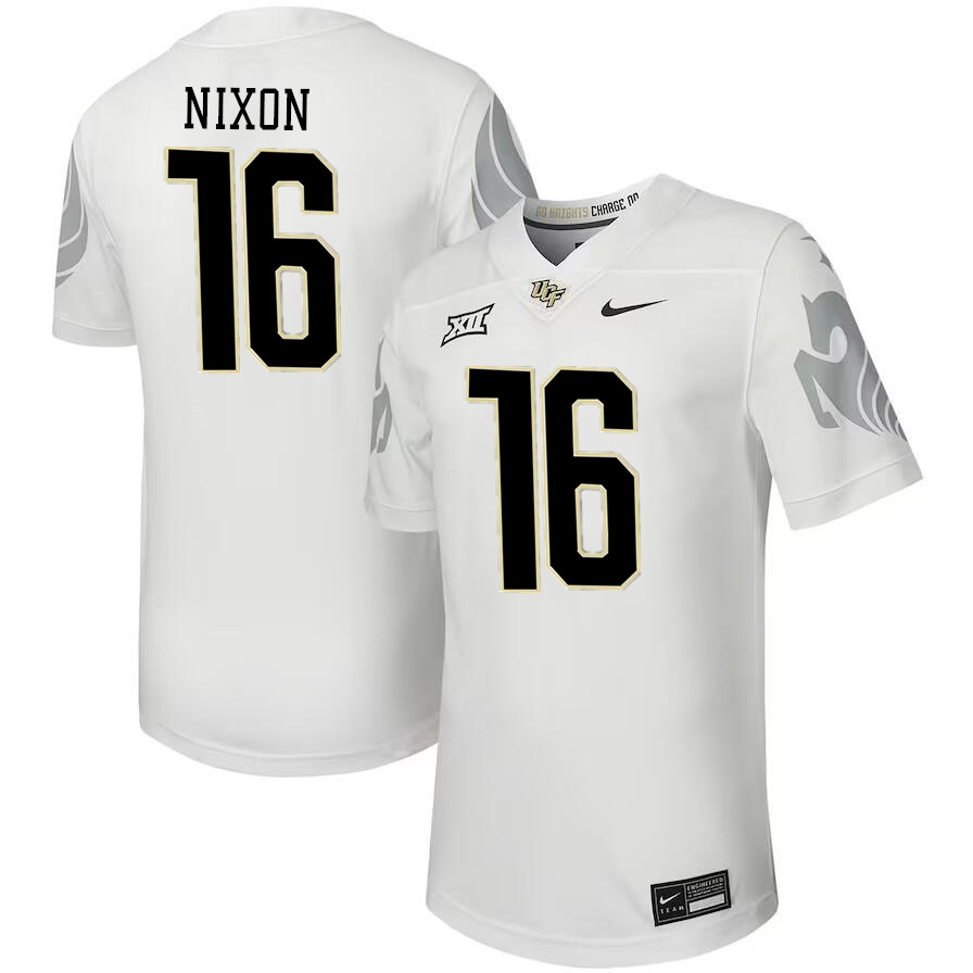 #16 Tre Nixon UCF Knights Jerseys Football Stitched-White - Click Image to Close